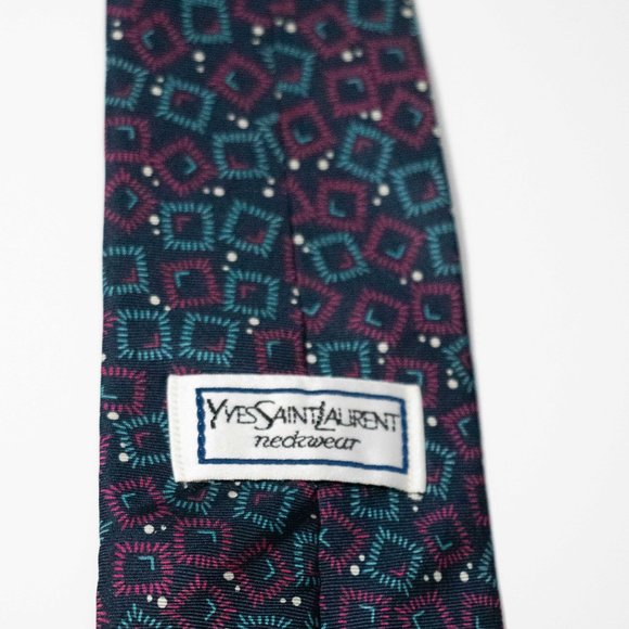 2/$40 ⭐️Men Yves Saint Laurent tie 100% silk⭐️⭐️ - Picture 2 of 5